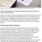 qujOchÖ entführt in die Welt der Medientheorie (StadtRundschau Linz, 1. September 2017)